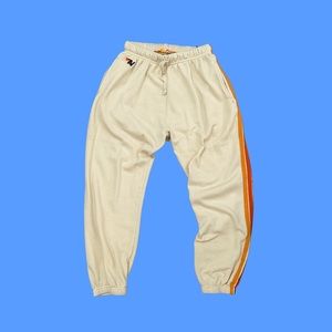 Aviator Nation Vintage White 2 Rare Men’s 5 Stripe Sweatpants